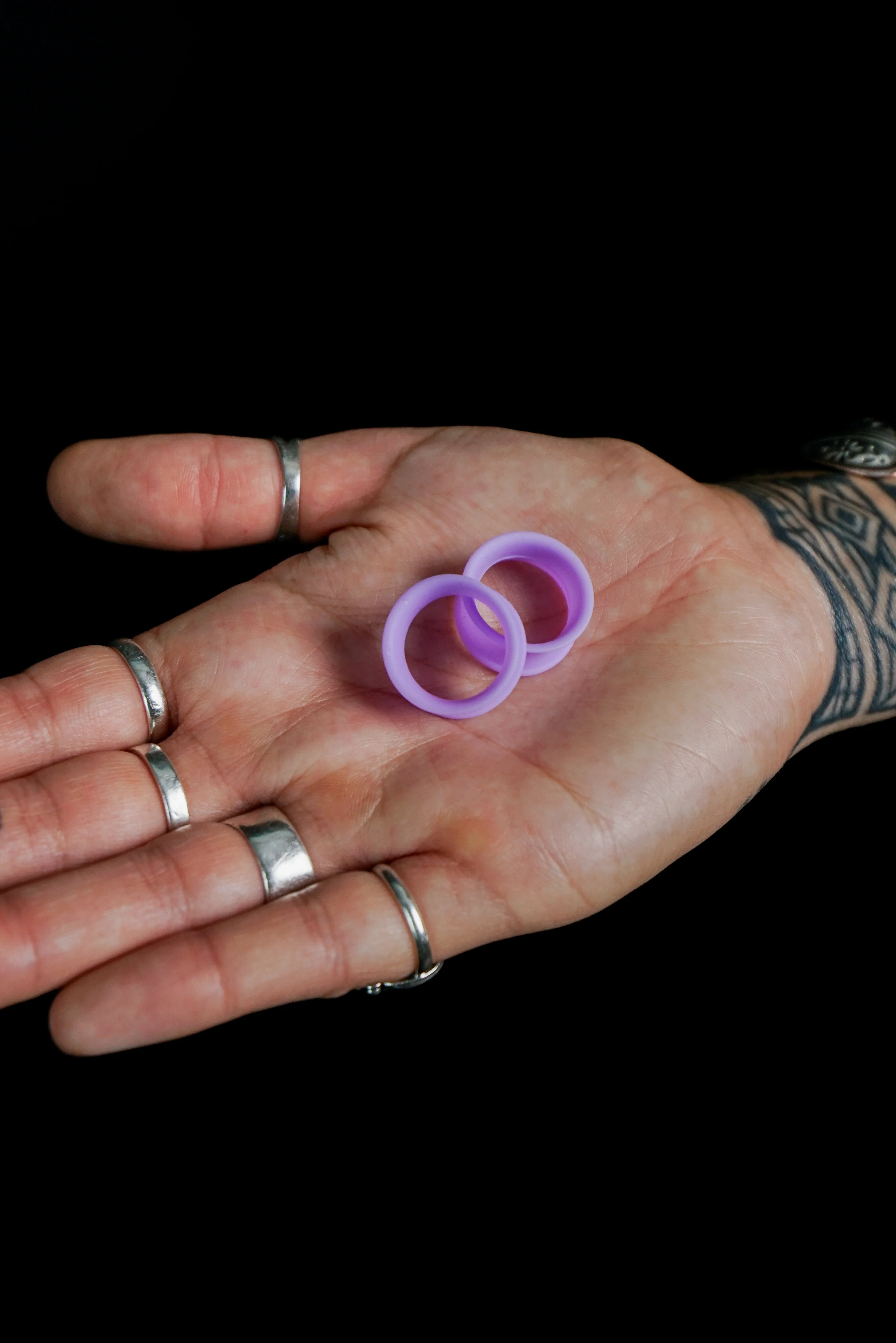 Lavender Purple Matte Silicone Ear Skins - Image 7