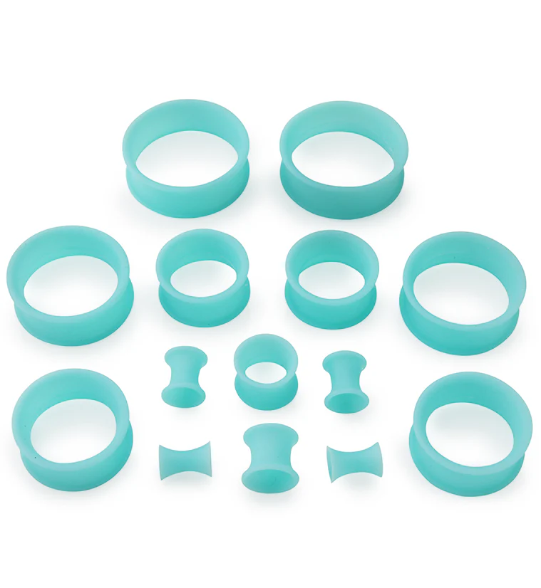 Matte Turquoise Silicone Ear Skins - Image 3
