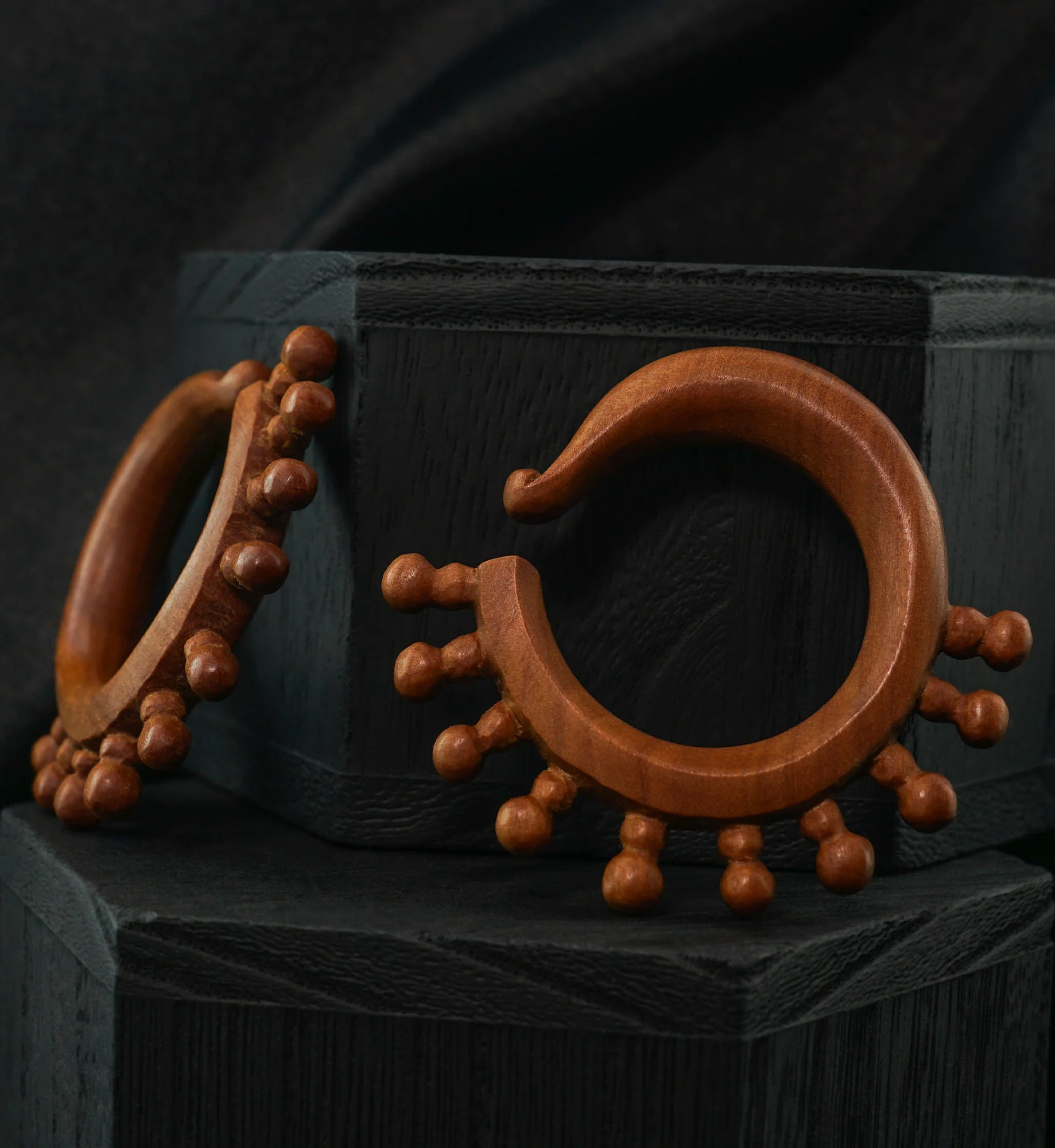 Miao Hoop Wooden Hangers - Image 2
