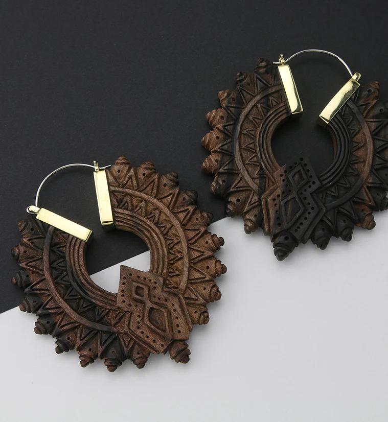 Midway Areng Wooden Hangers / Earrings - Image 2