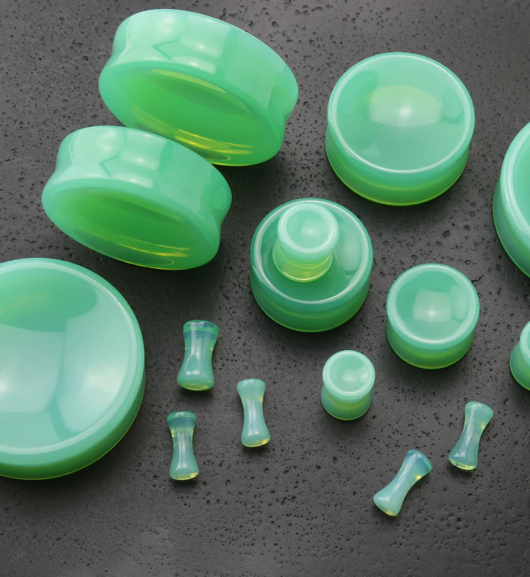 Mint Opalite Glass Plugs - Image 5
