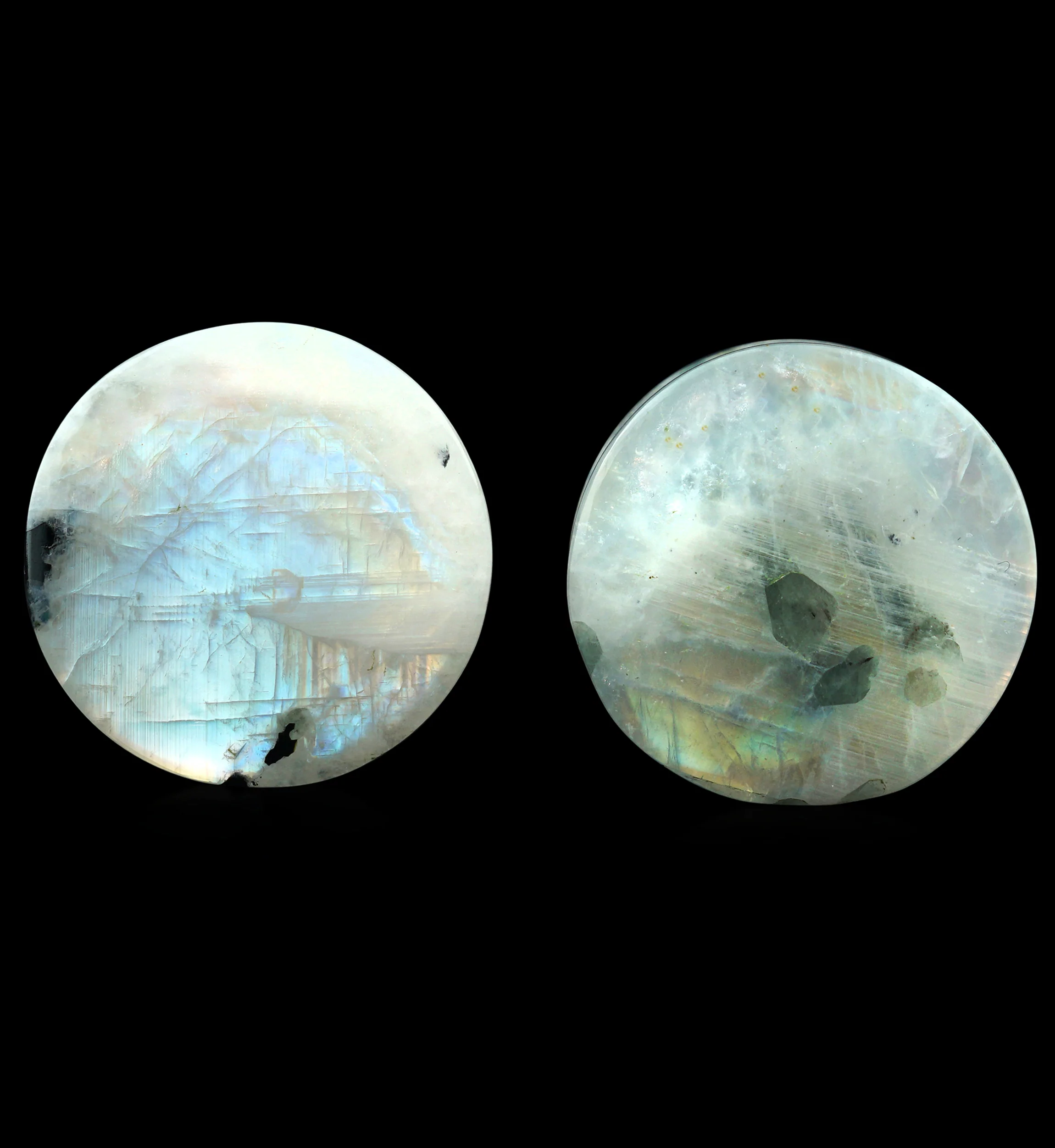Moonstone Double Flare Plugs 1" (25mm) Version 1 - Image 2