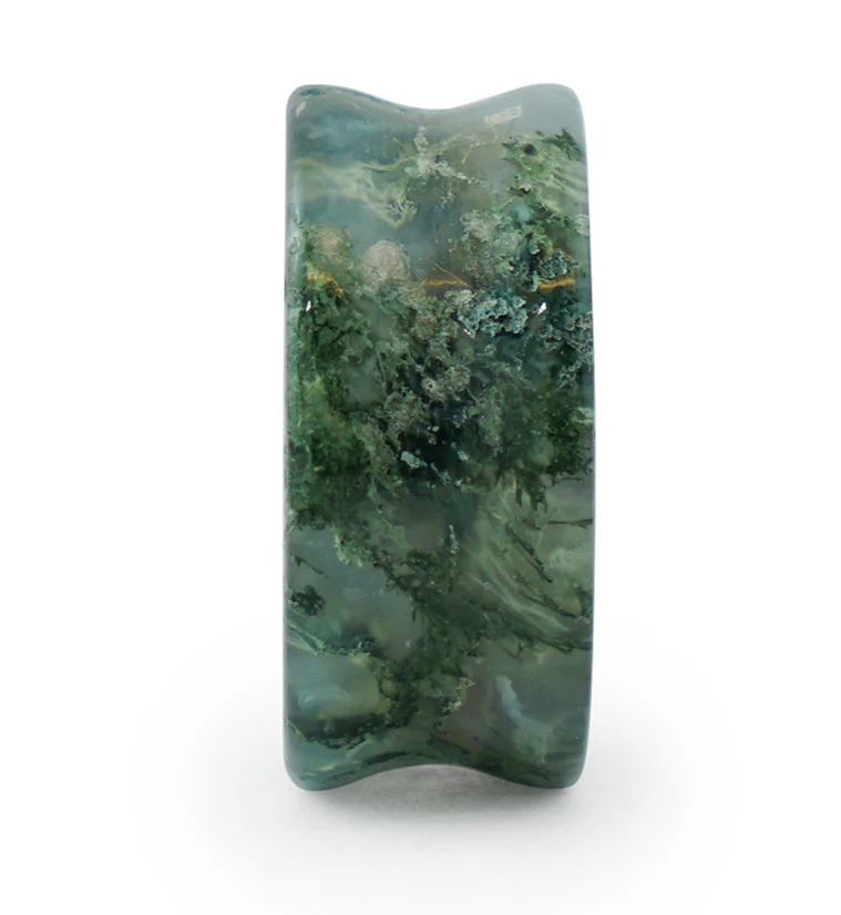 Moss Agate Stone Plugs - Image 5