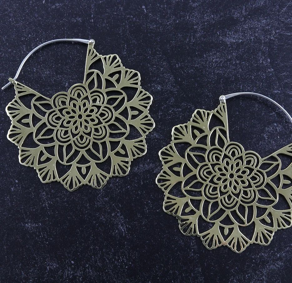 Motley Brass Earrings - Weights - Image 5
