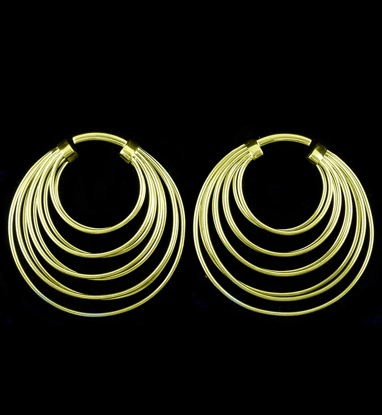 Broad Multi Hoop Brass Hangers
