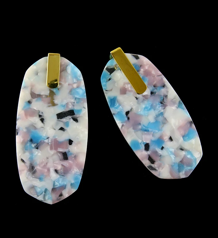 Oblate Pink & Blue Fructose Hangers - Image 2