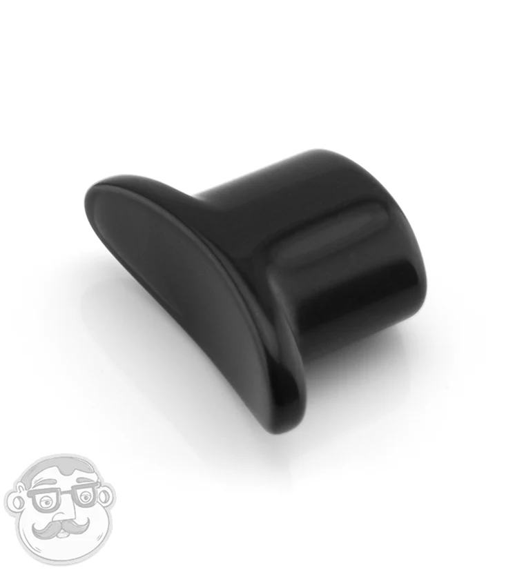 Obsidian Oval Labret Plug - Image 2