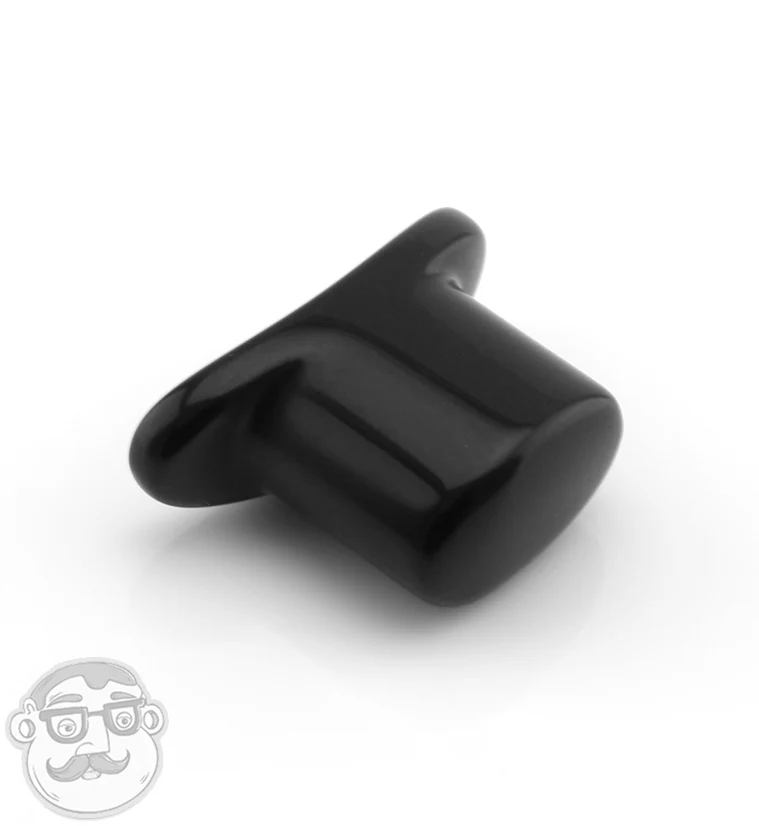 Obsidian Oval Labret Plug - Image 4