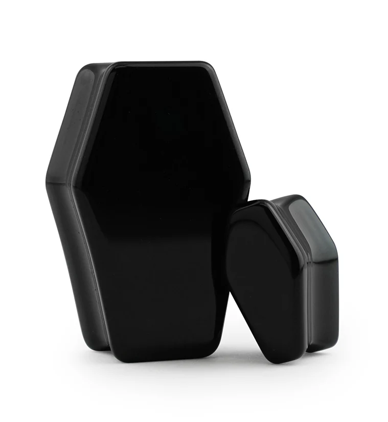 Obsidian Stone Coffin Plugs
