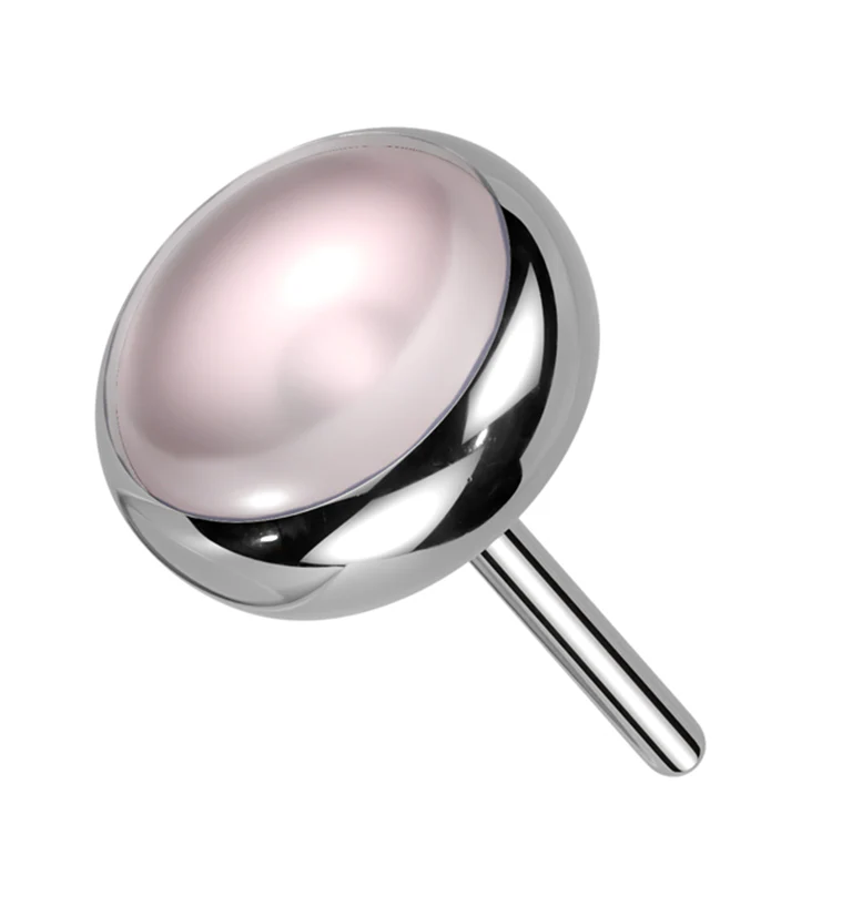Pink Opalite Titanium Threadless Top