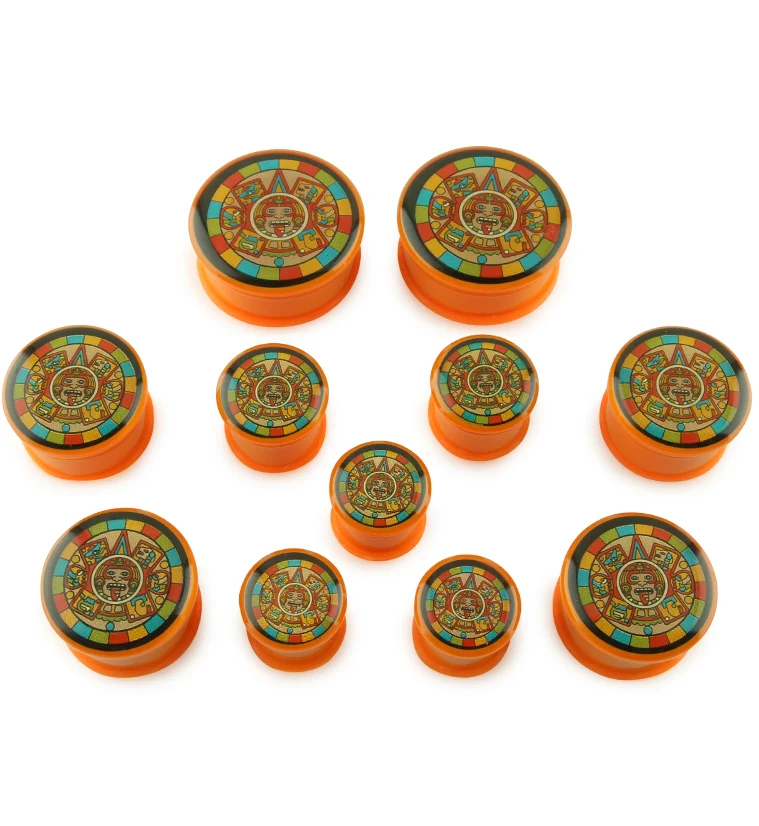 Orange Aztec Plugs - Image 2