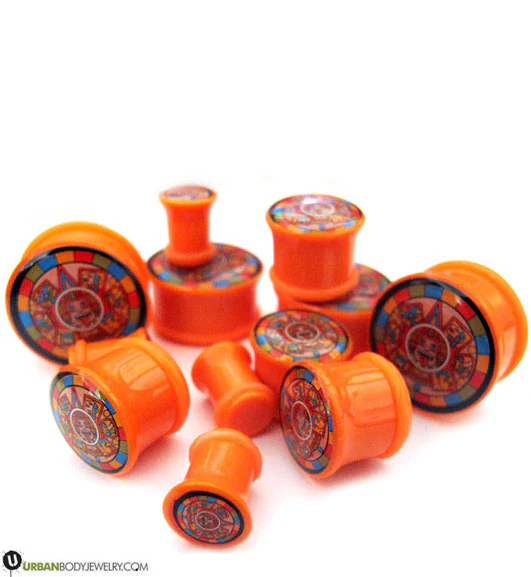 Orange Aztec Plugs - Image 5