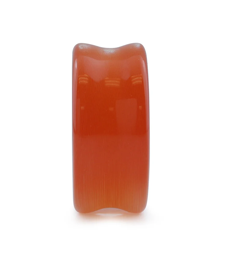 Orange Cat's Eye Glass Plugs - Image 4