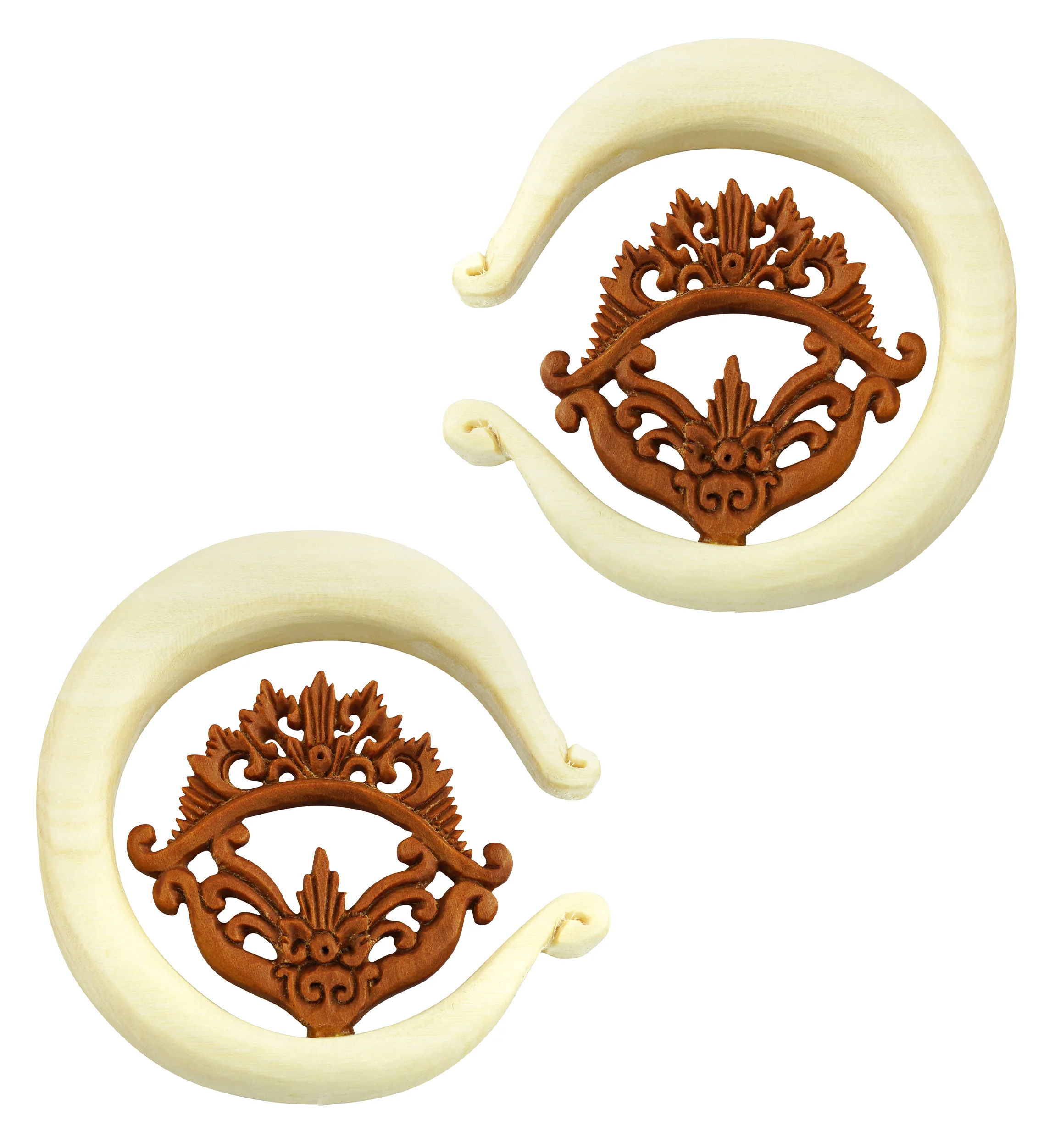 Ornamental View Double Wood Hangers - Image 3