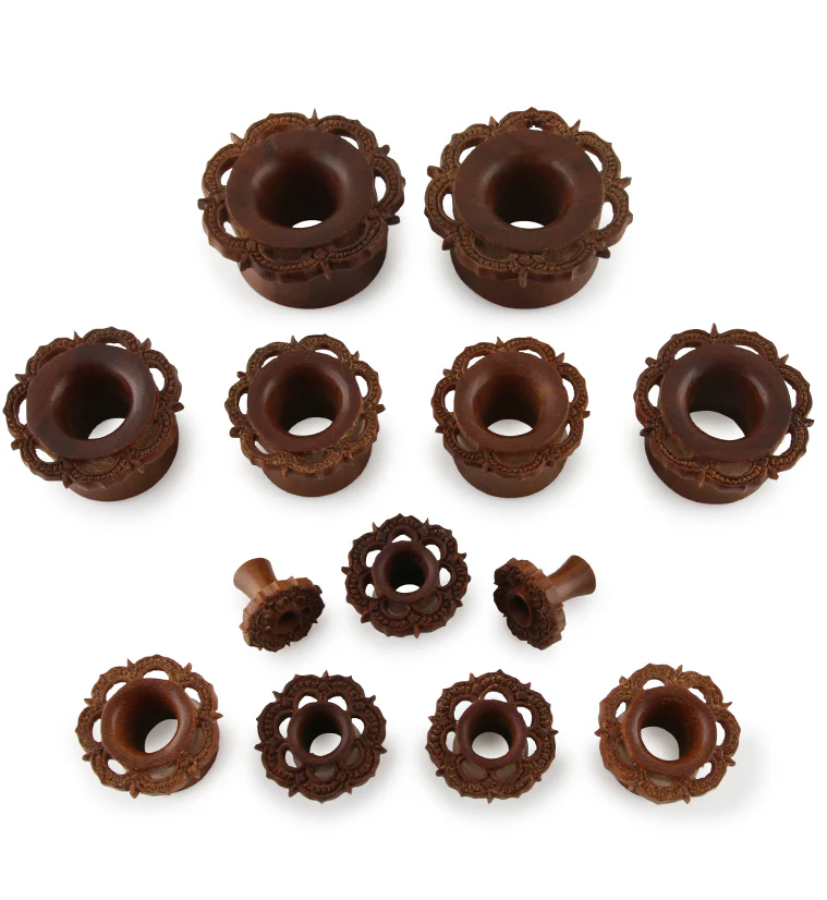 Ornamental Wood Tunnel Plugs - Image 4