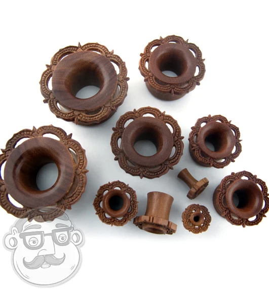 Ornamental Wood Tunnel Plugs - Image 5