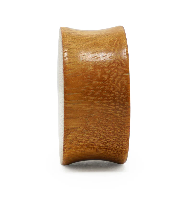 Osage Orange Wood Plugs with Areng Wood Dome Inlay - Image 5