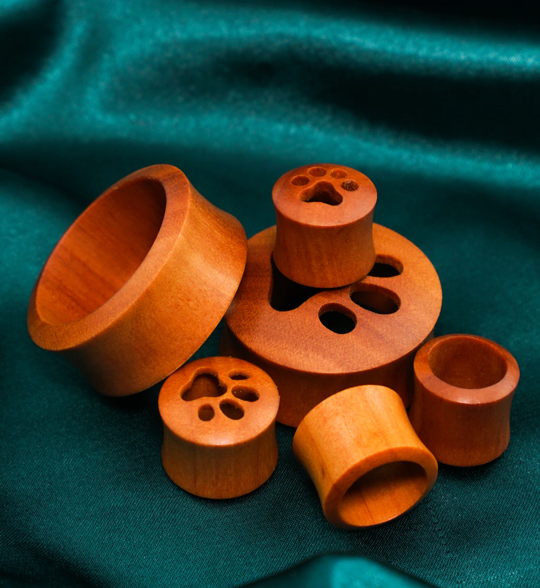 Paw Print Saba Wood Tunnels - Image 2