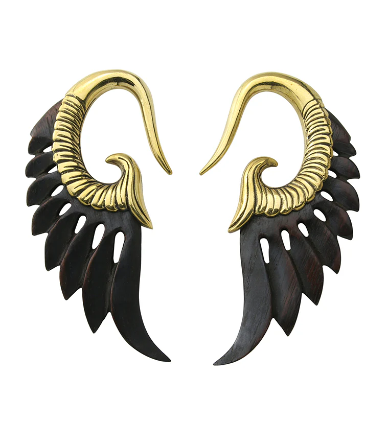 Pennon Brass Wooden Hangers / Ear Weights