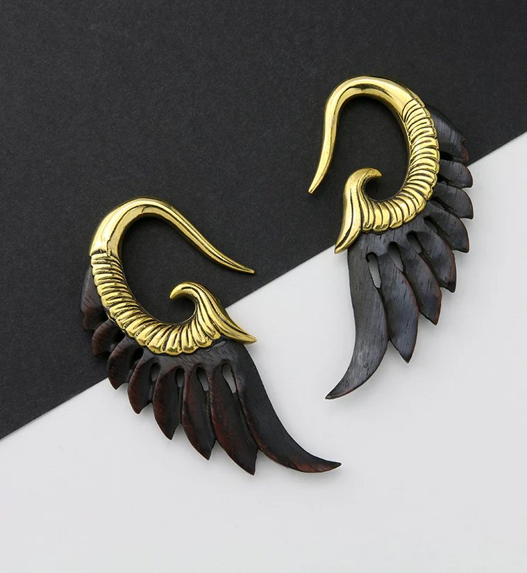 Pennon Brass Wooden Hangers / Ear Weights - Image 3