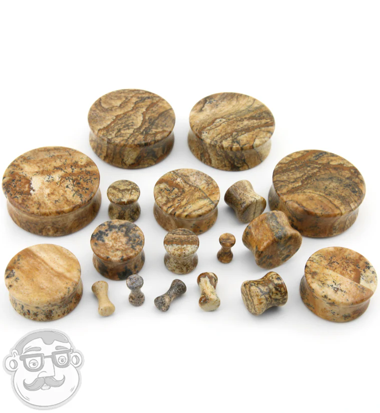 Picture Jasper Stone Plugs - Image 4