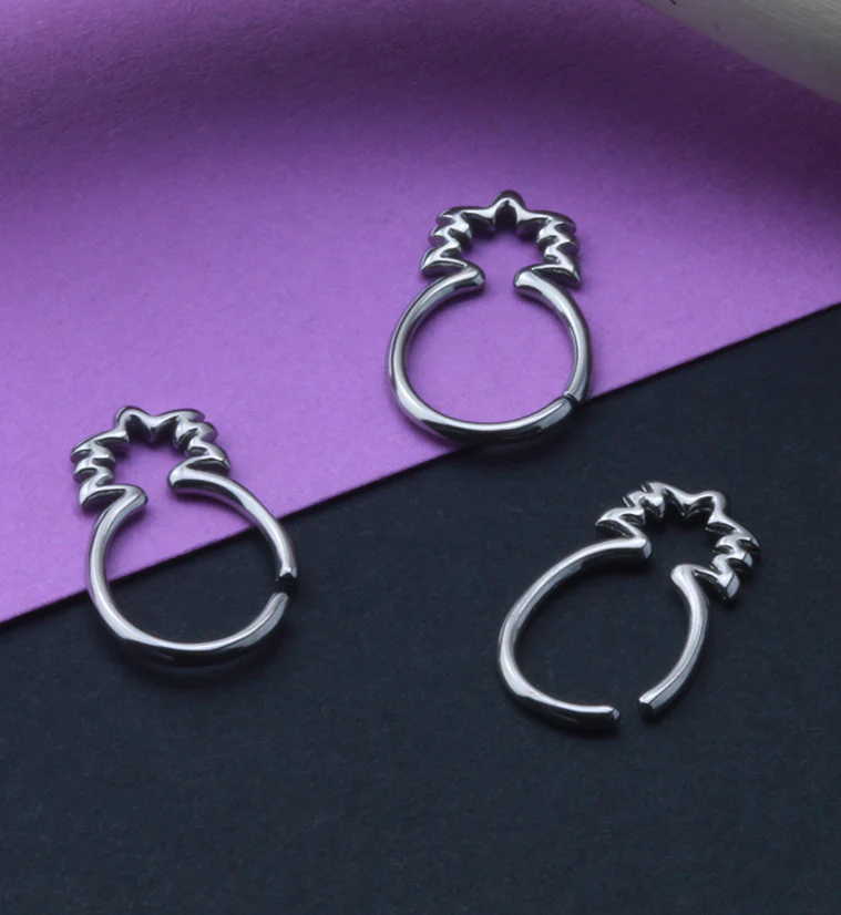 Pineapple Seamless Hoop Ring - Image 2