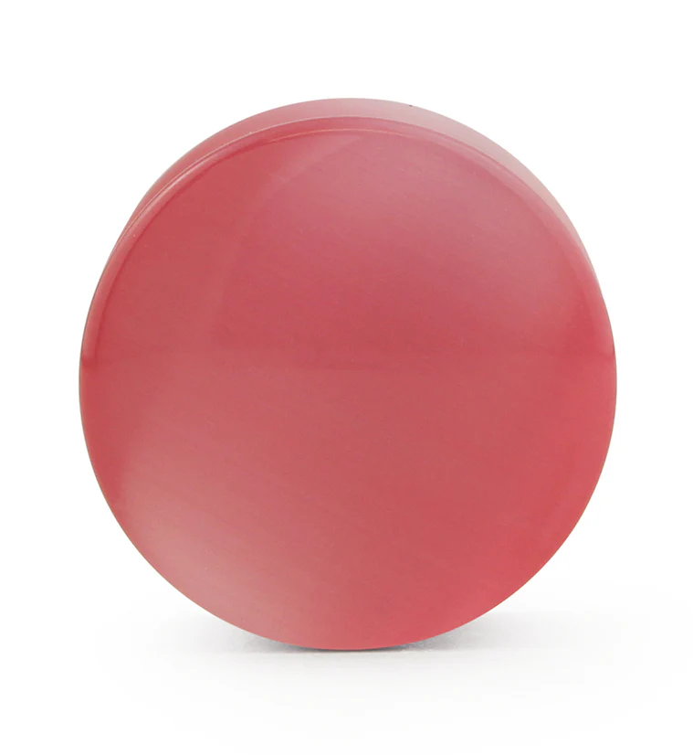 Pink Cat's Eye Glass Plugs - Image 3