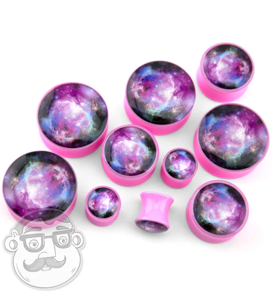 Pink Galaxy Plugs - Image 3