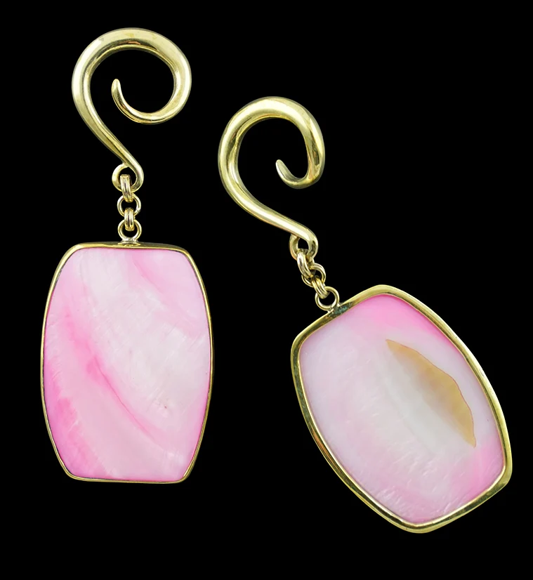Pink Mother of Pearl Shell Hangers - Image 2