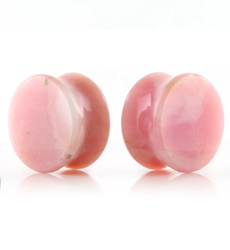 Pink Opal Stone Plugs 3-4" (19mm) - Image 3