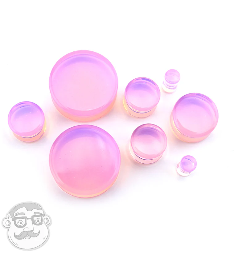 Pink Opalite Glass Plugs - Image 9