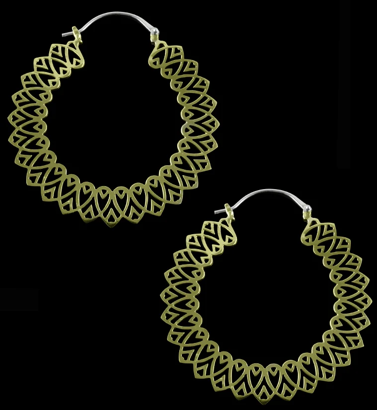 Pity Brass Earrings - Weights