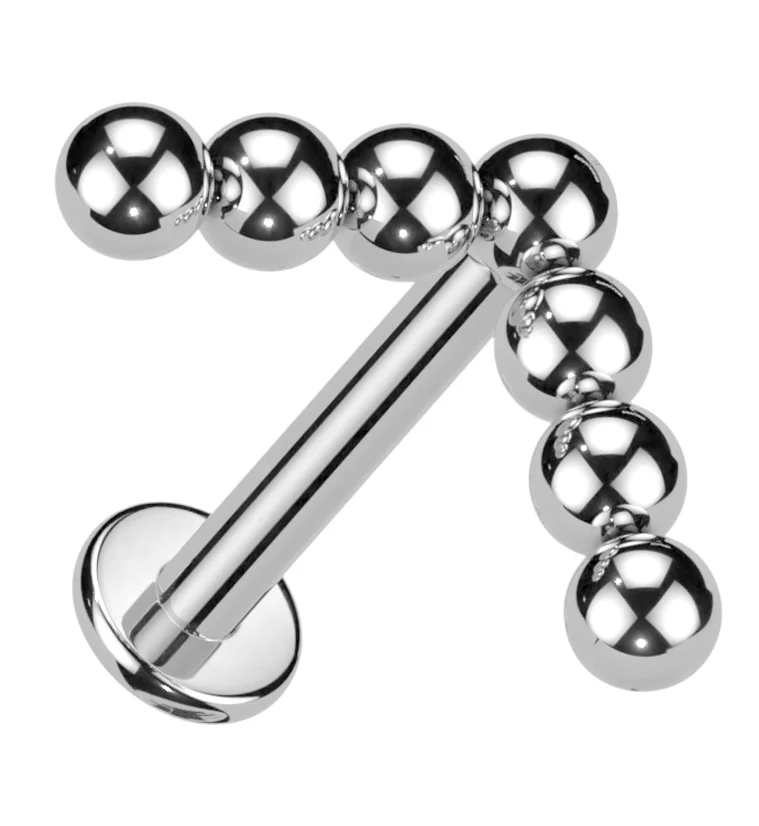 Point Beaded Titanium Internally Threaded Labret