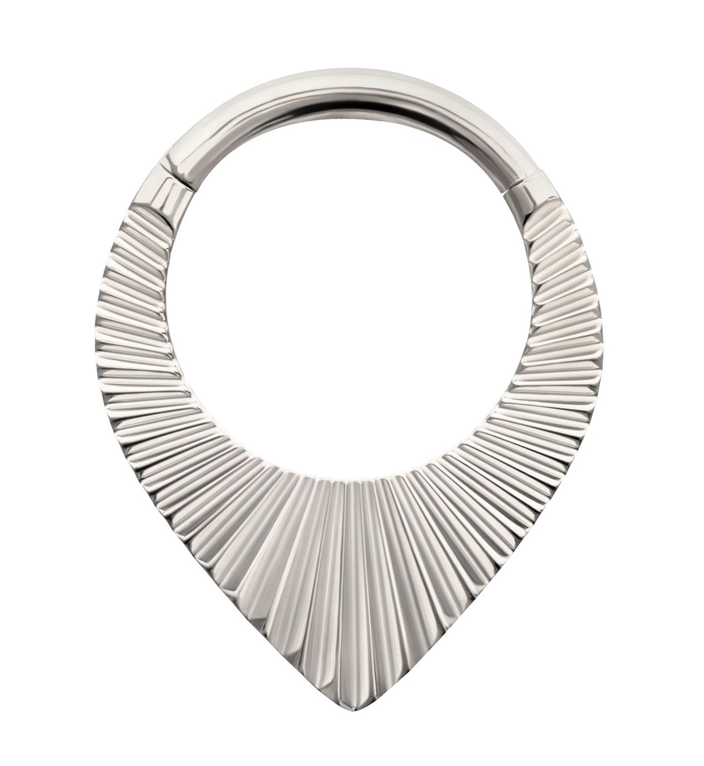 Point Corrugated Hoop Titanium Hinged Segment Ring
