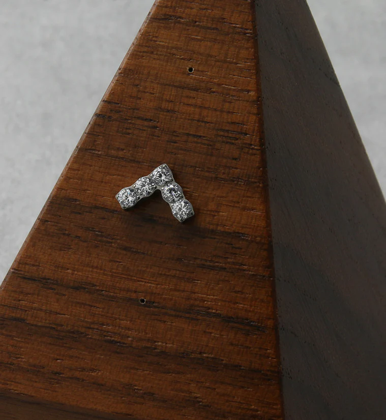 Point CZ Threadless Titanium Top - Image 2