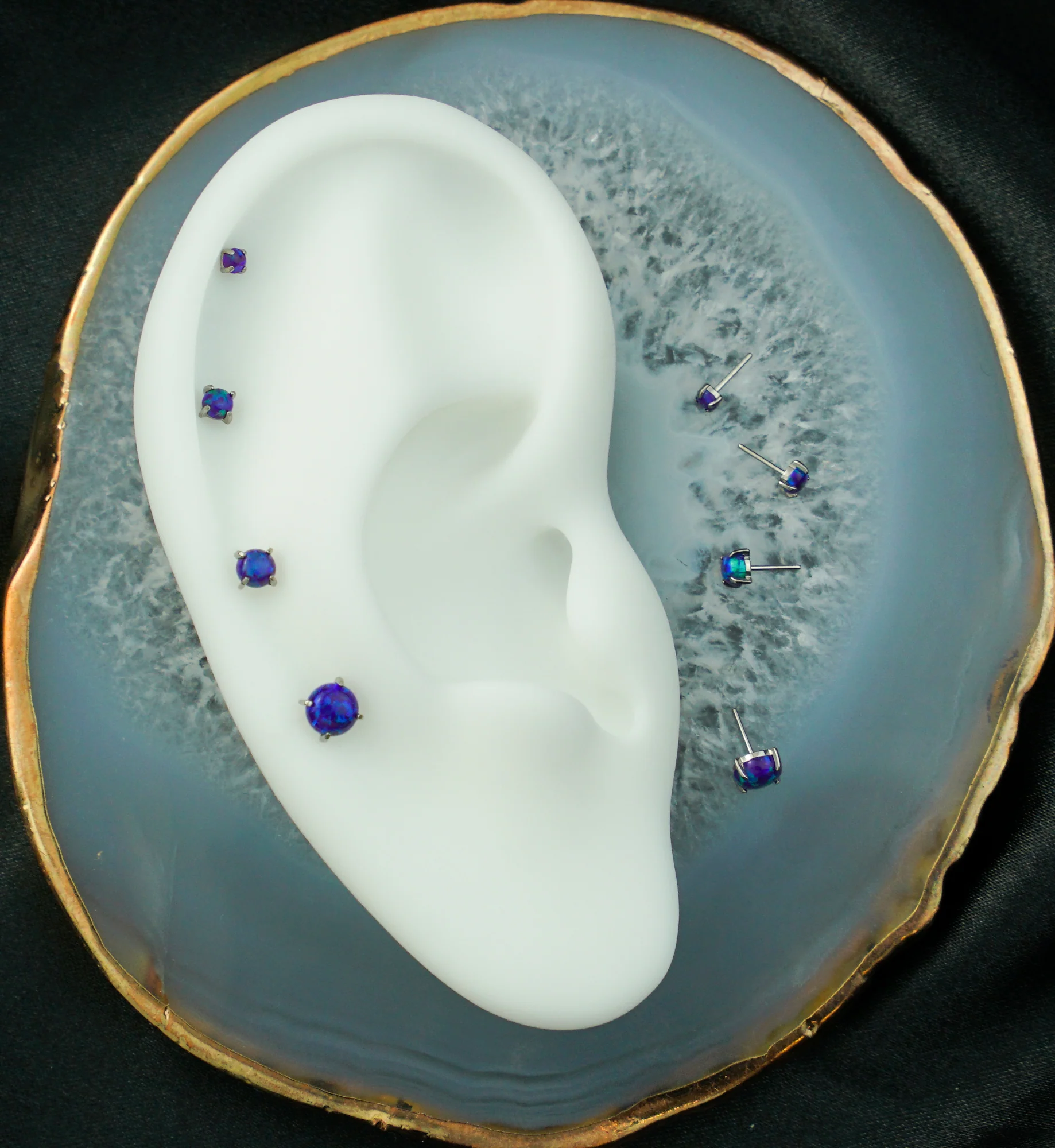 Prong Purple Opalite Titanium Threadless Top - Image 2