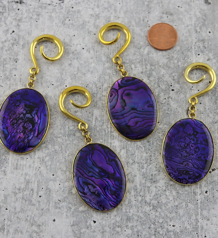 Purple Abalone Shell Hangers - Image 2