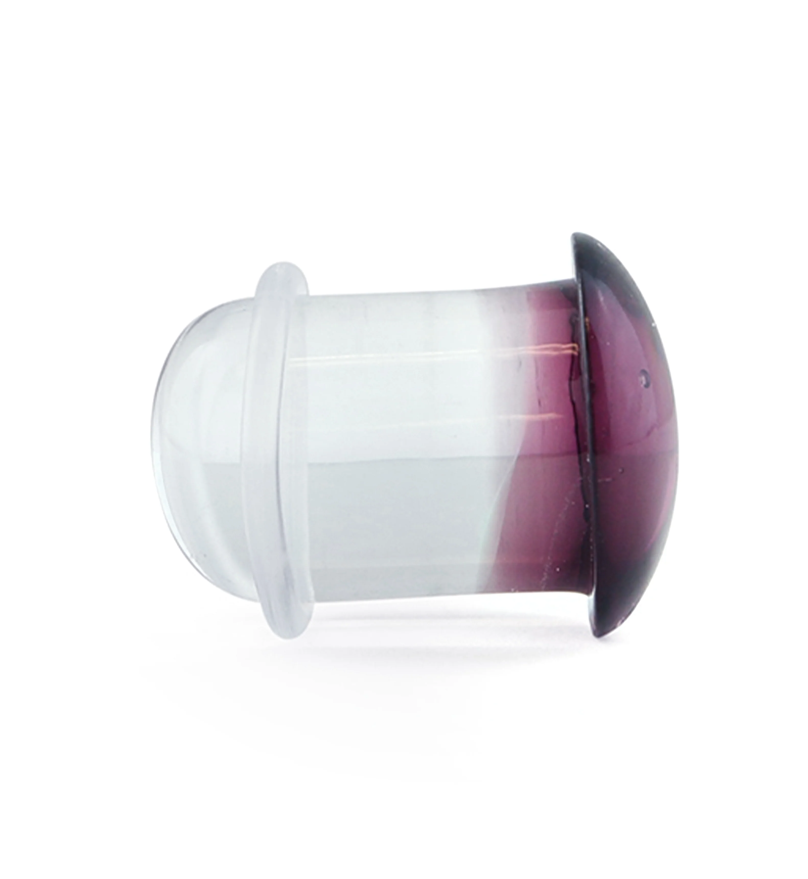 Purple Color Front Single Flare Glass Plugs - Image 3