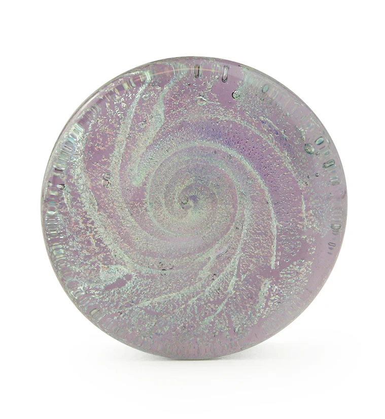 Purple Cosmic Spiral Glass Plugs - Image 2