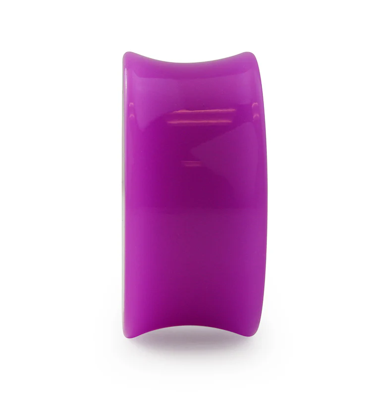 Purple Double Flare Solid Plugs - Image 4
