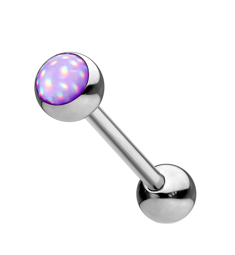 Purple Escent Stainless Steel Barbell