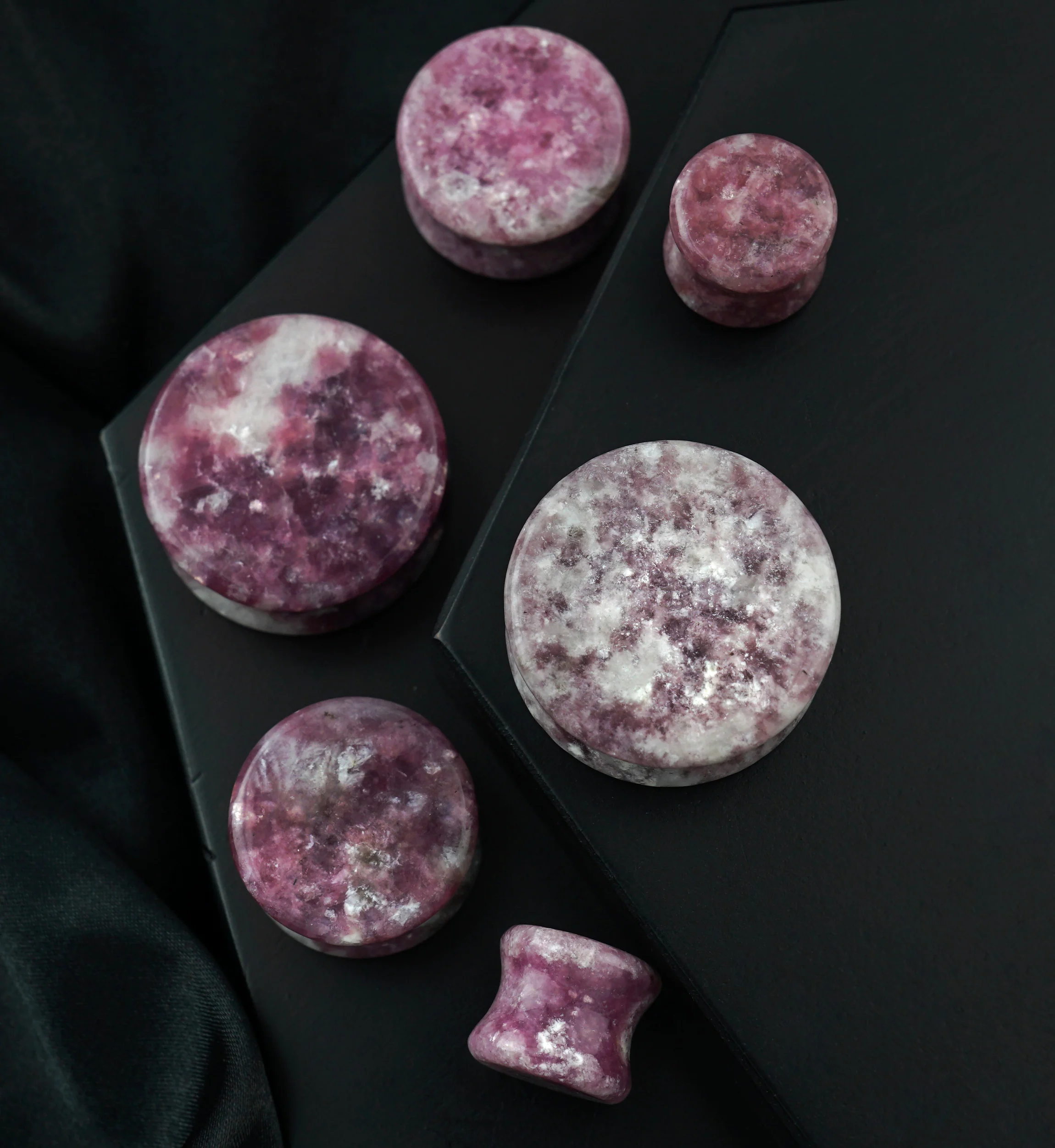 Lepidolite Stone Plugs - Image 2