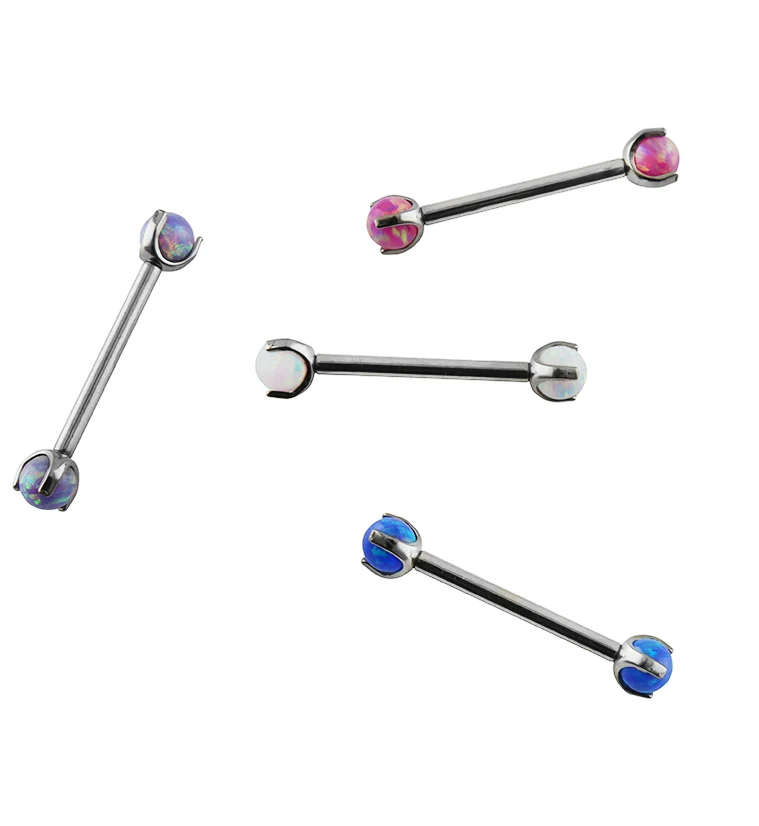 Purple Opalite Claw Titanium Barbell - Image 4