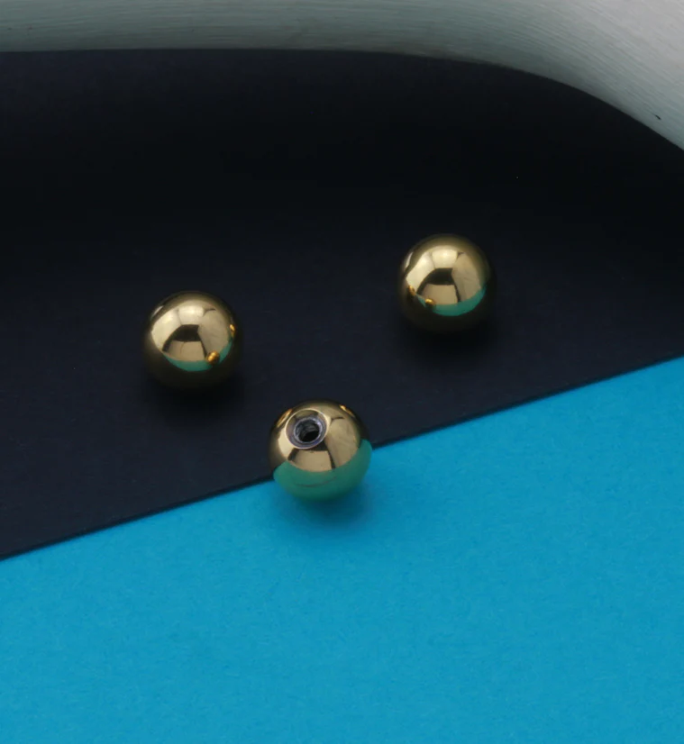 PVD Gold Stainless Steel Replacement Balls - Image 2