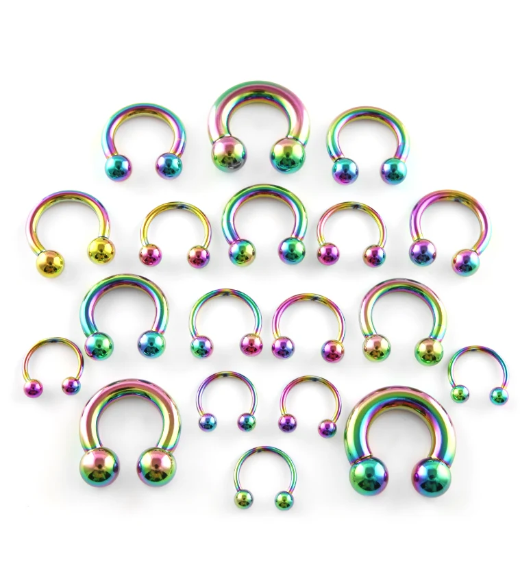 Rainbow PVD Circular Barbell - Image 4