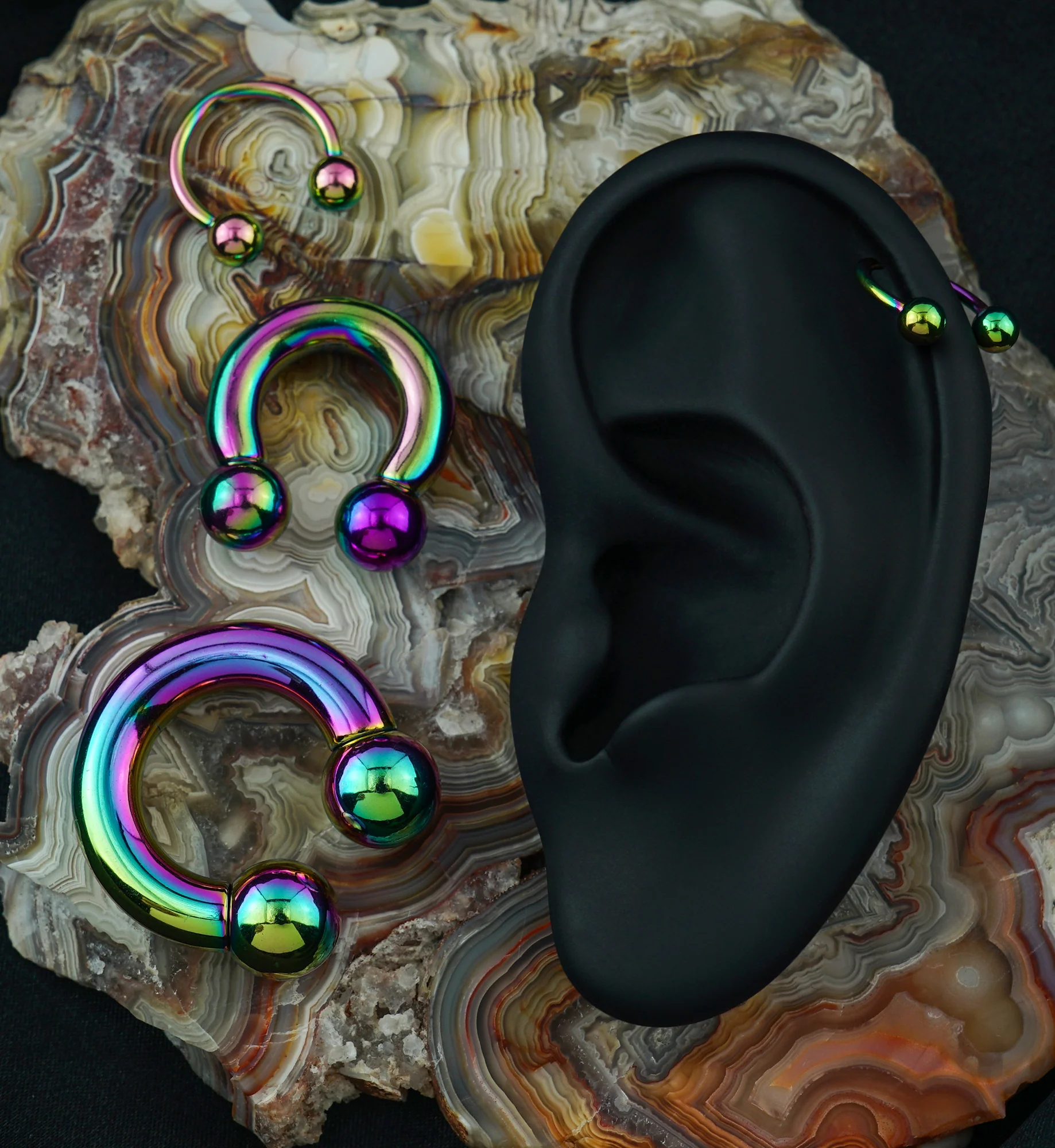 Rainbow PVD Circular Barbell - Image 5