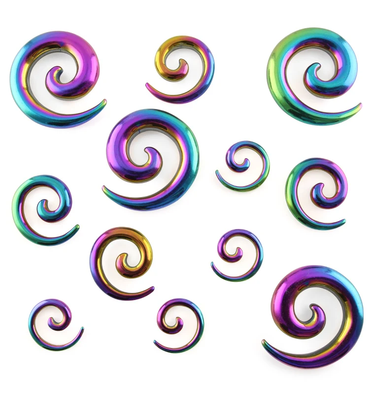 Rainbow PVD Steel Spirals - Image 3