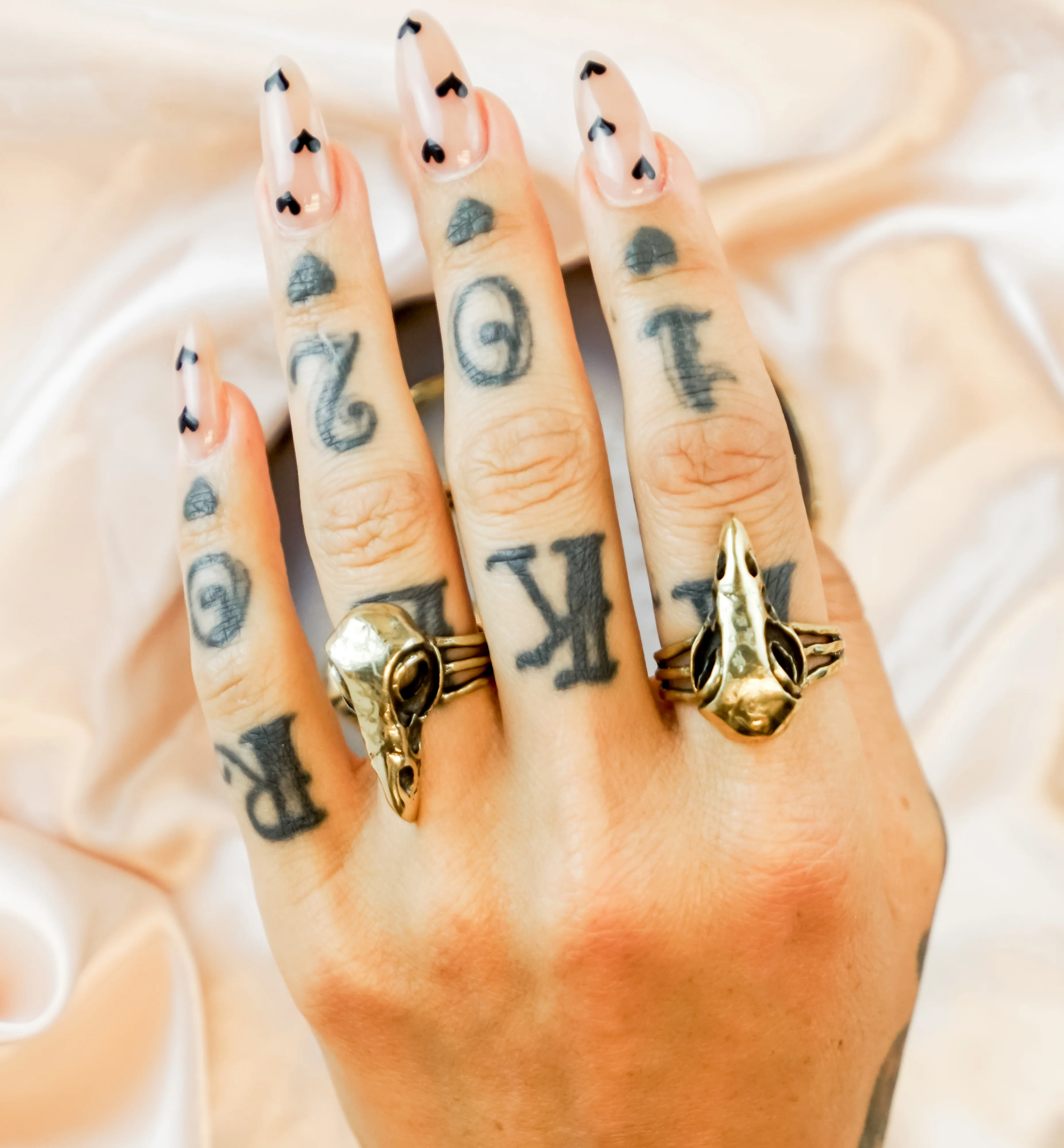 Raven Skull Brass Ring - Image 5