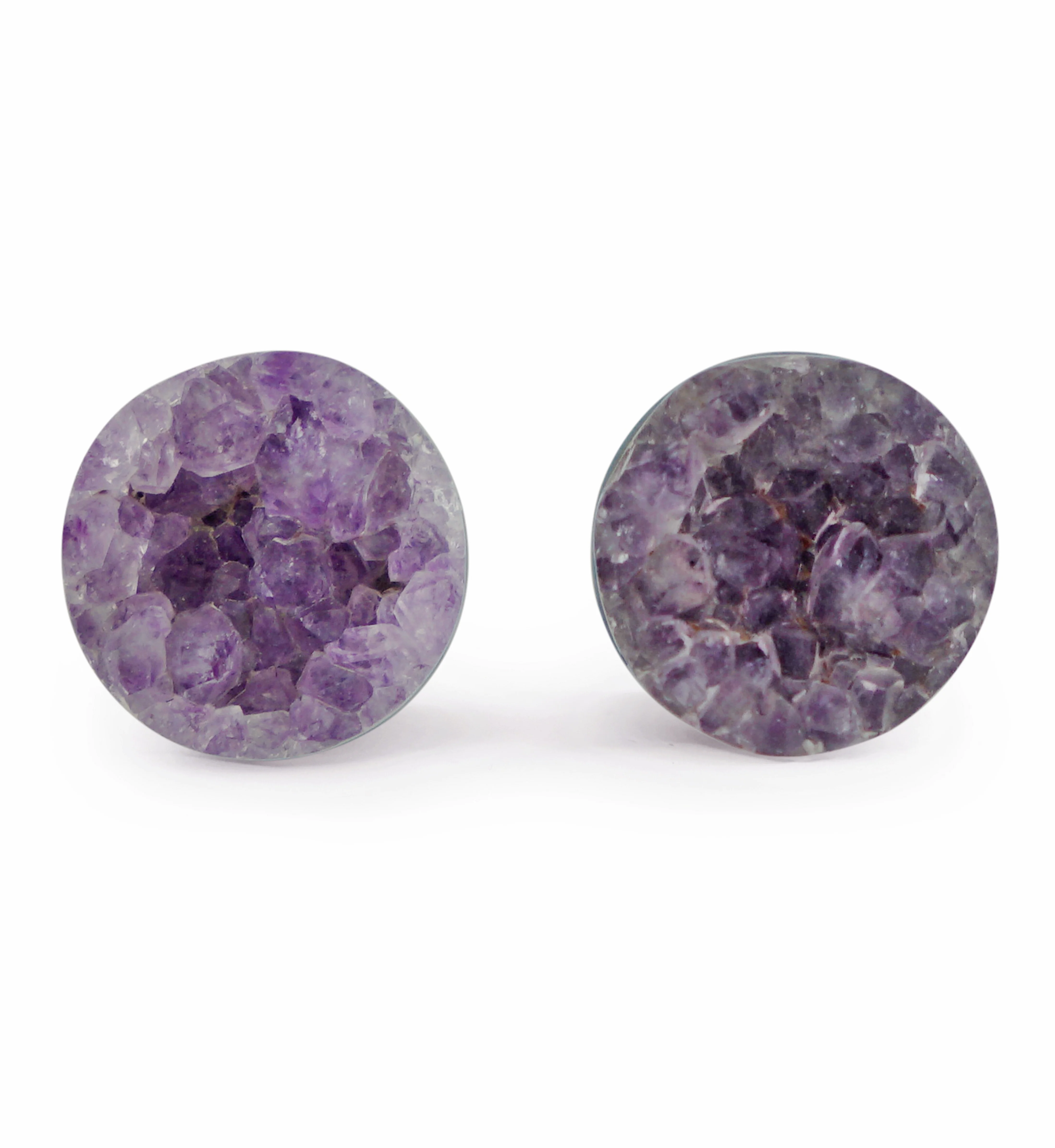 Raw Amethyst Plugs 00G (10mm) Version 5 - Image 2