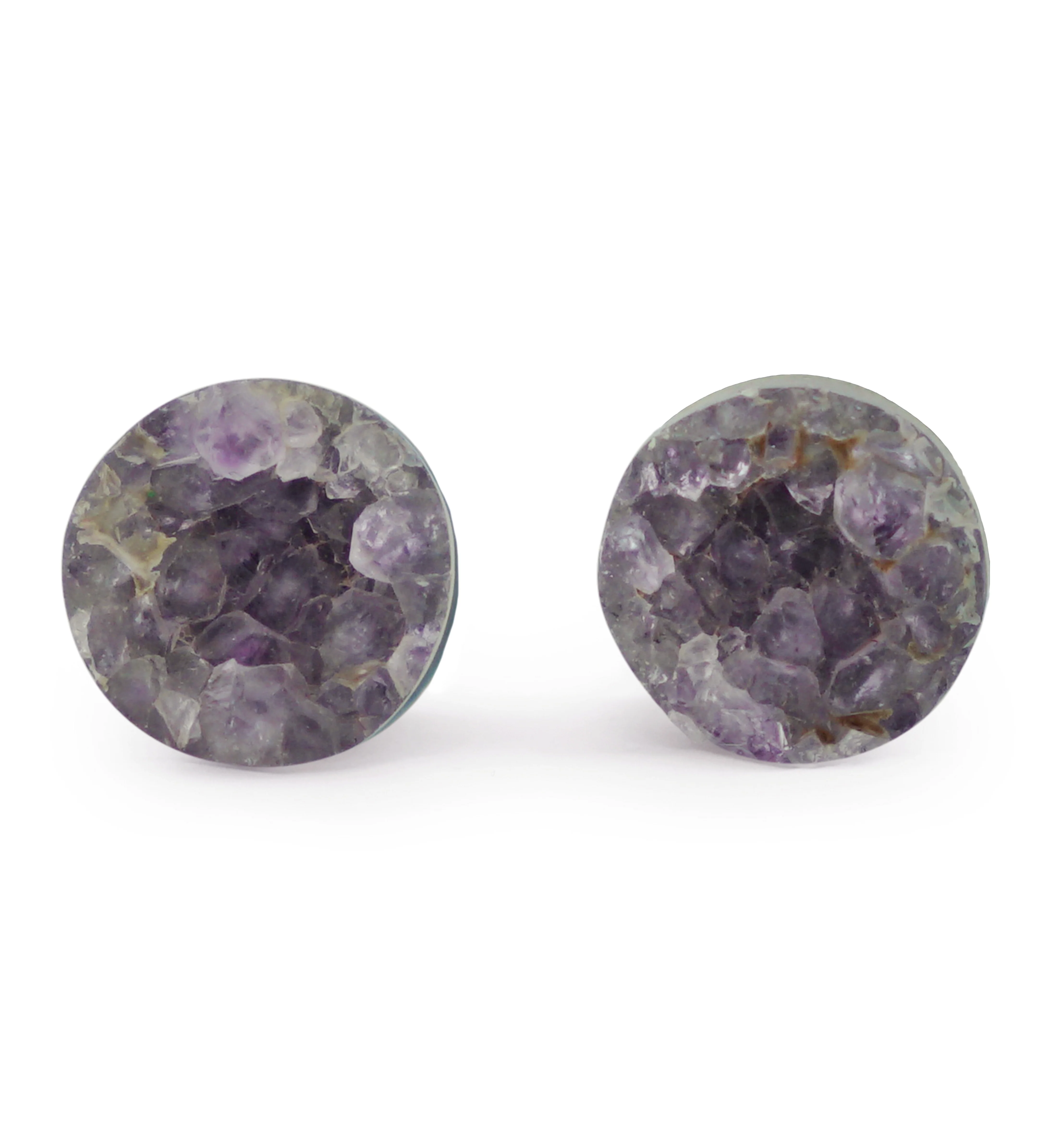 Raw Amethyst Plugs 0G (8mm) Version 10 - Image 2
